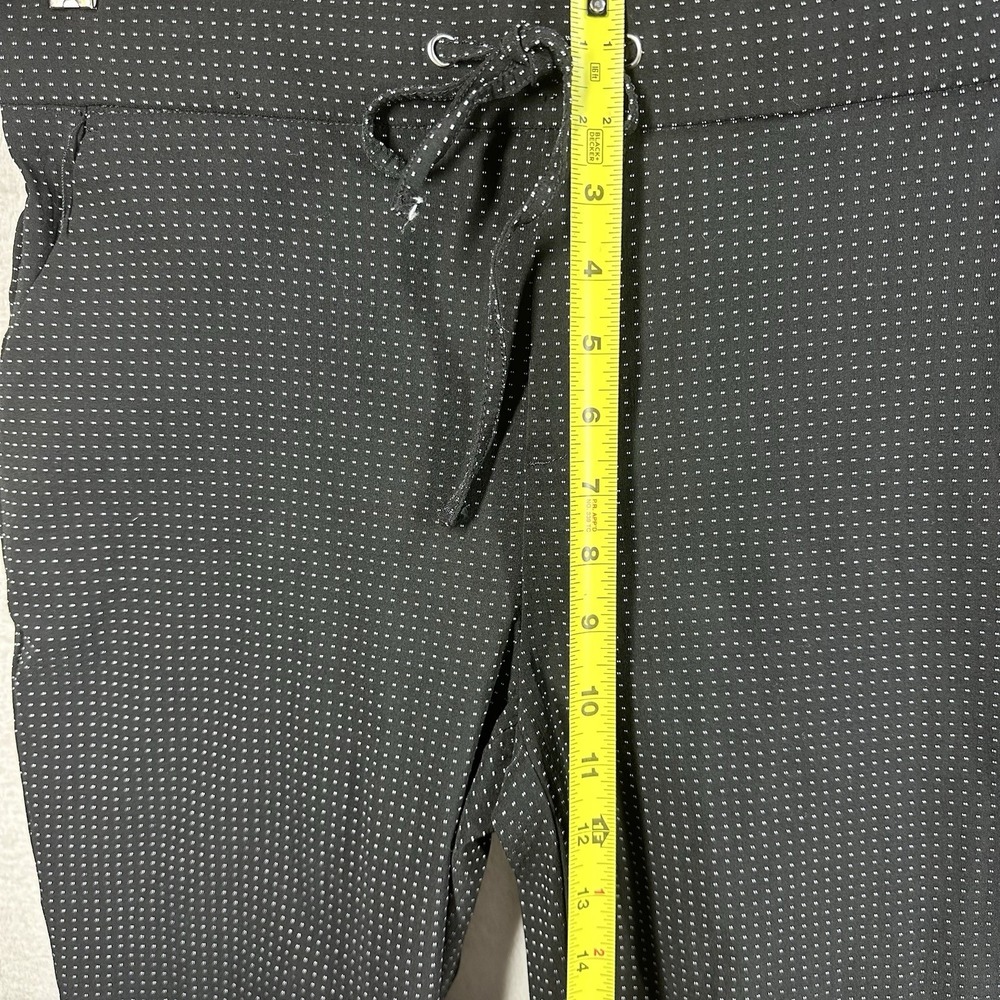 JL JULES & LEOPOLD Pull-On Black Ponte Pants‎ Women's M Micro Dot Ankle Length - Picture 5 of 9